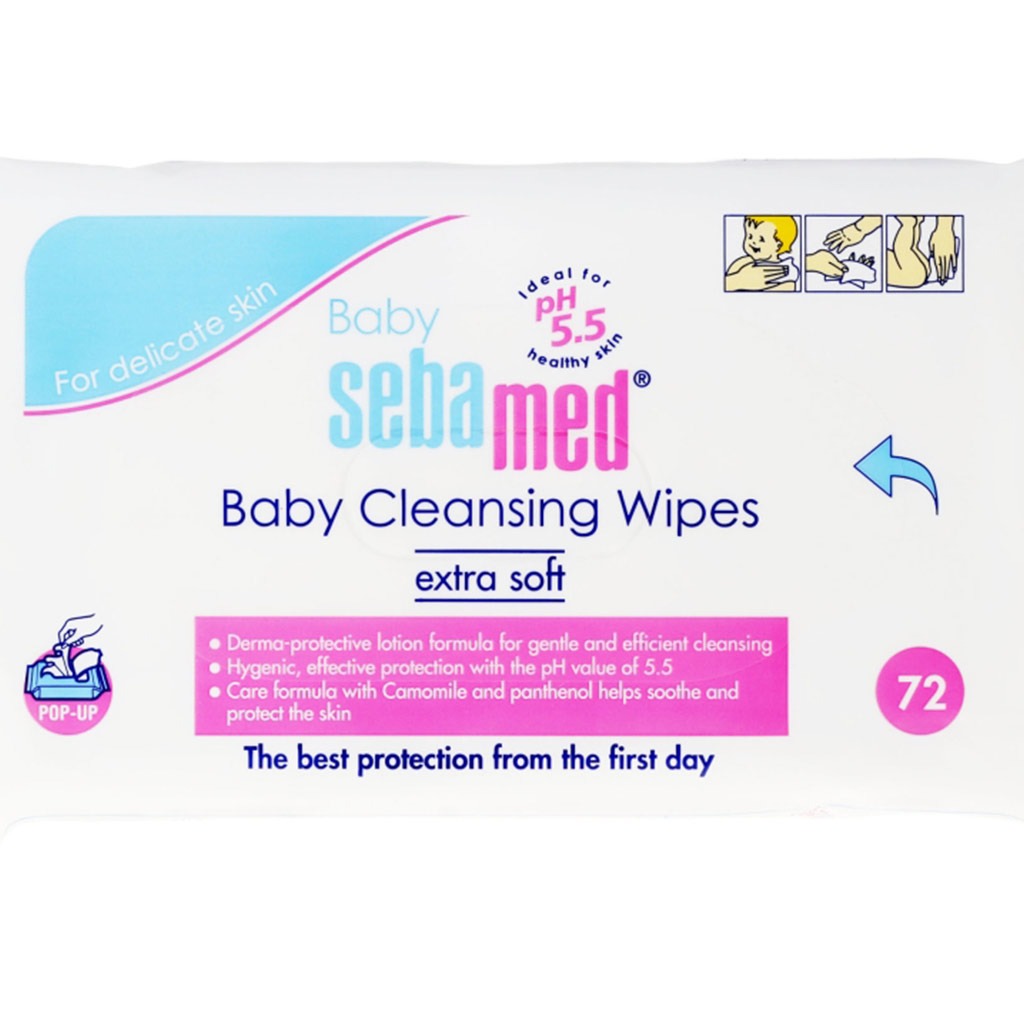 Sebamed Baby Cleansing Wipes 72's