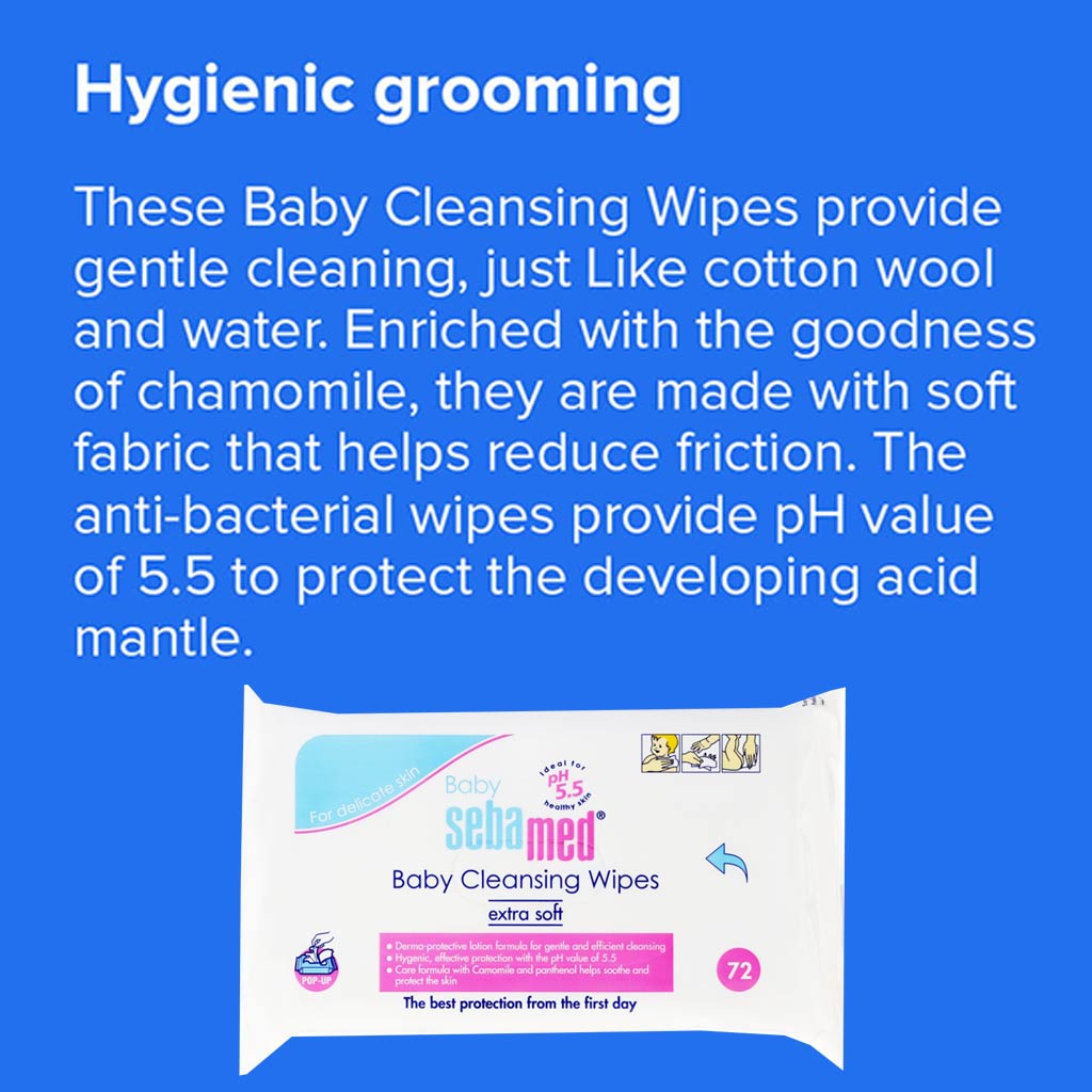 Sebamed Baby Cleansing Wipes 72's