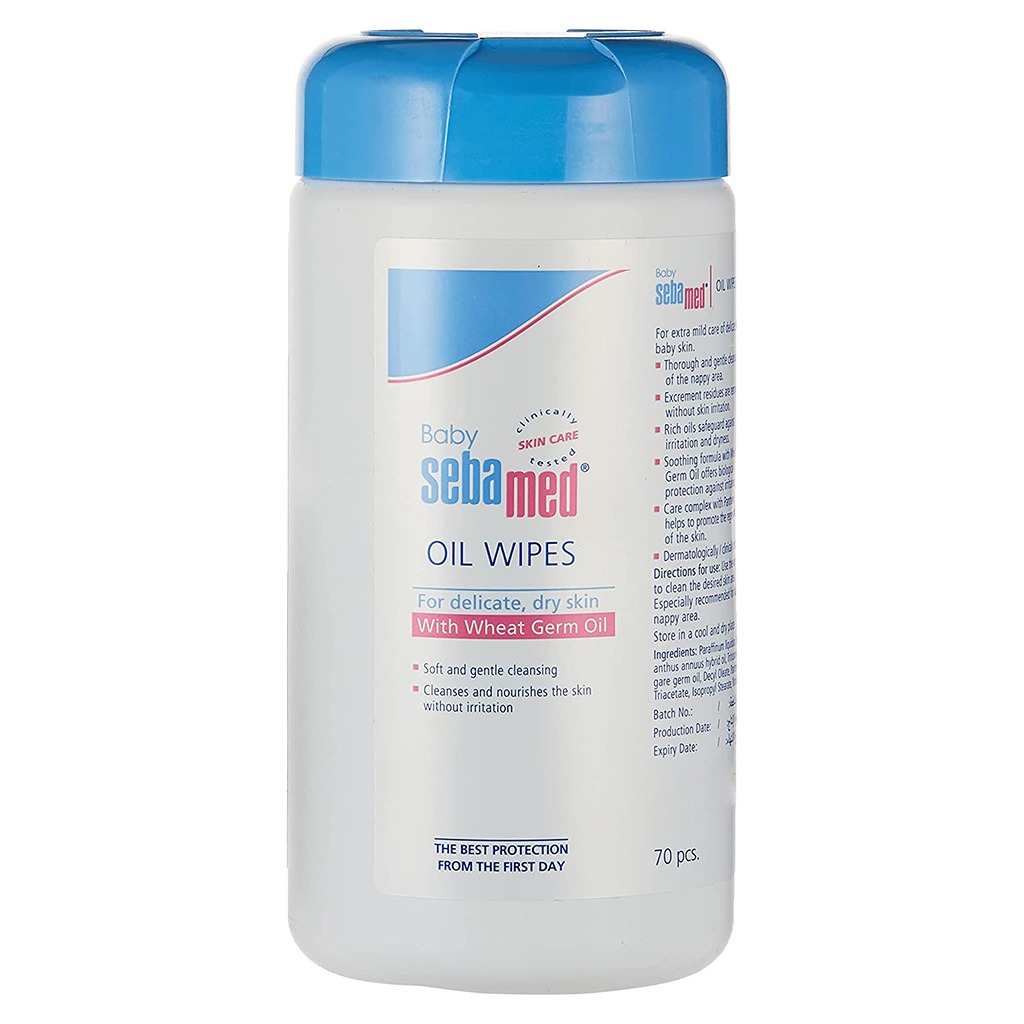Sebamed Baby Oil Wipes 70's