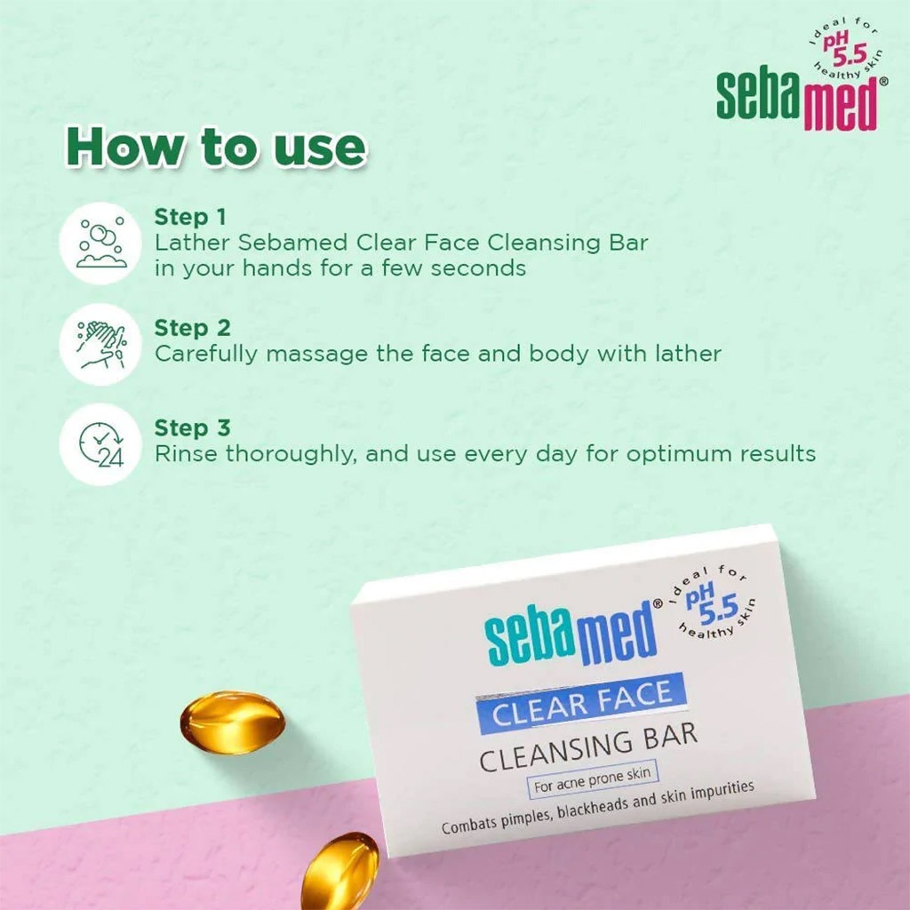 Sebamed Clear Face Cleansing Bar 100 g