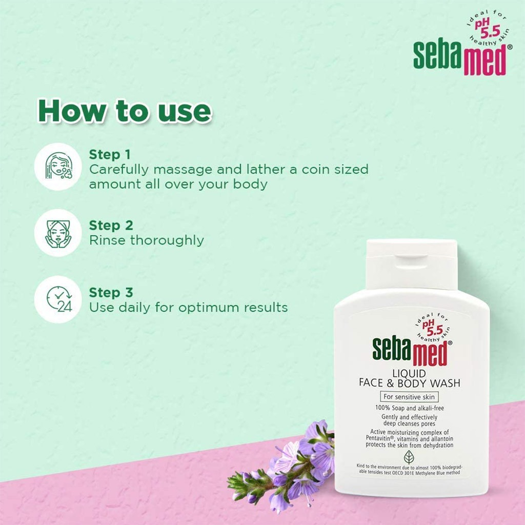 Sebamed Liquid Face & Body Wash 200 mL