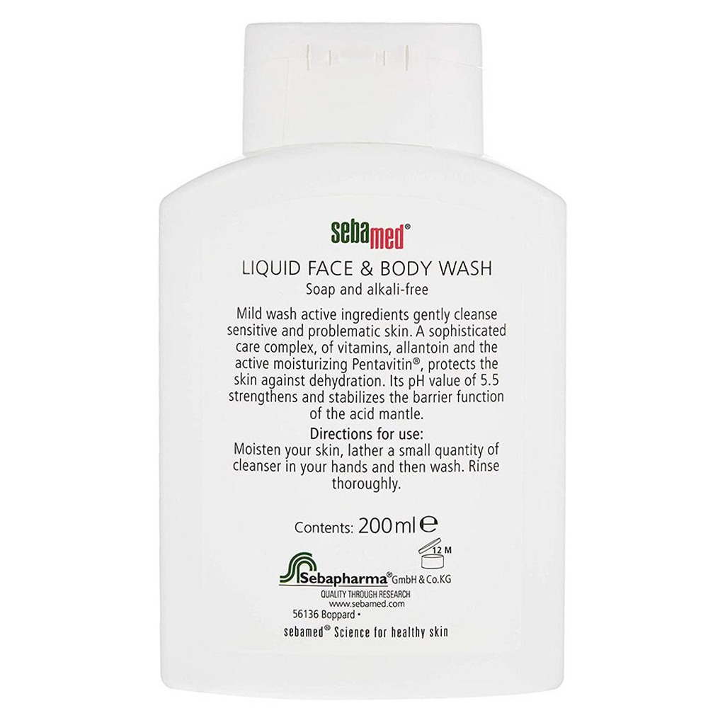 Sebamed Liquid Face & Body Wash 200 mL