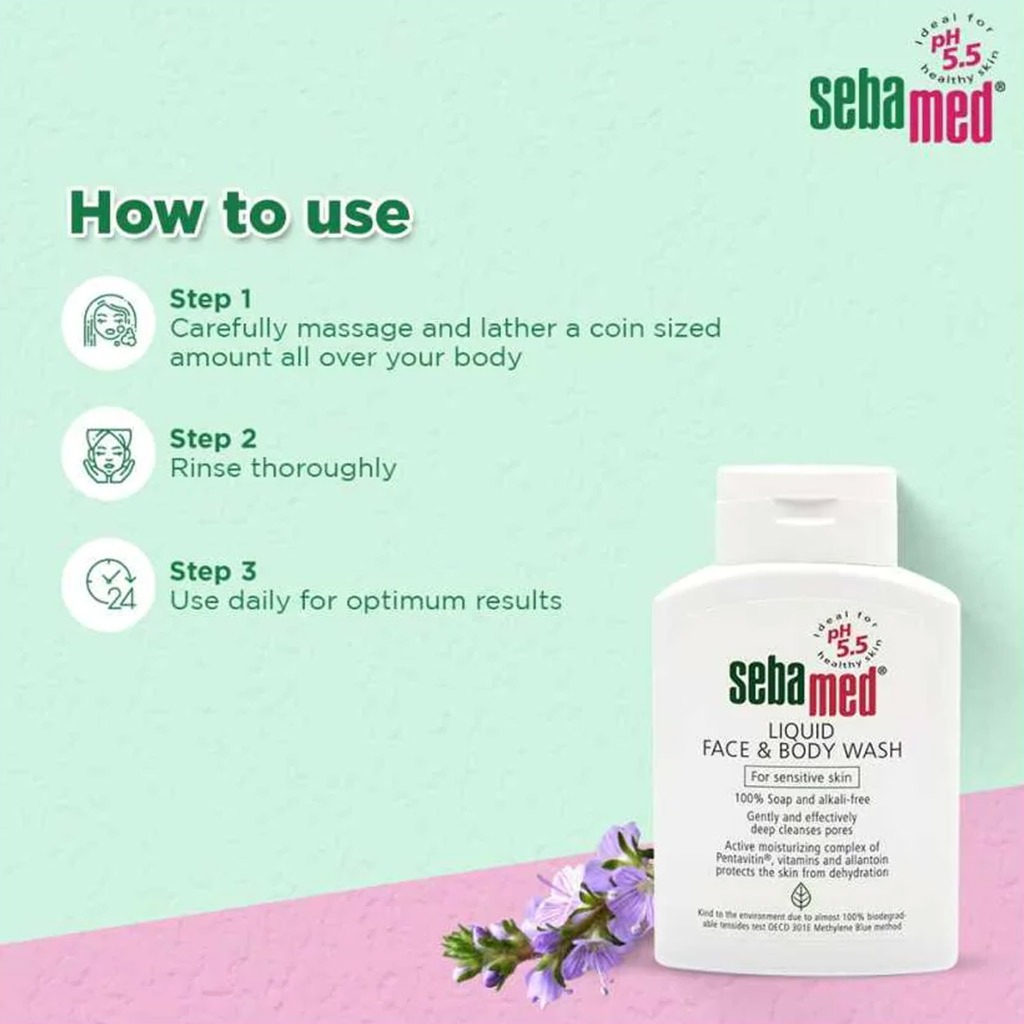 Sebamed Liquid Face & Body Wash 500 mL