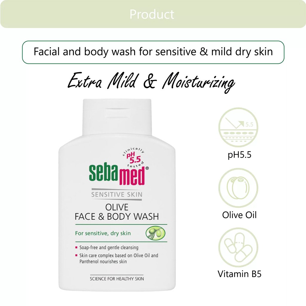 Sebamed Olive Face & Body Wash 200 mL