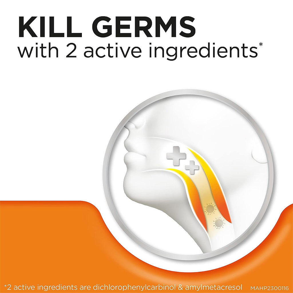 Strepsils Orange With Vitamin C 100 mg Lozenges  24's