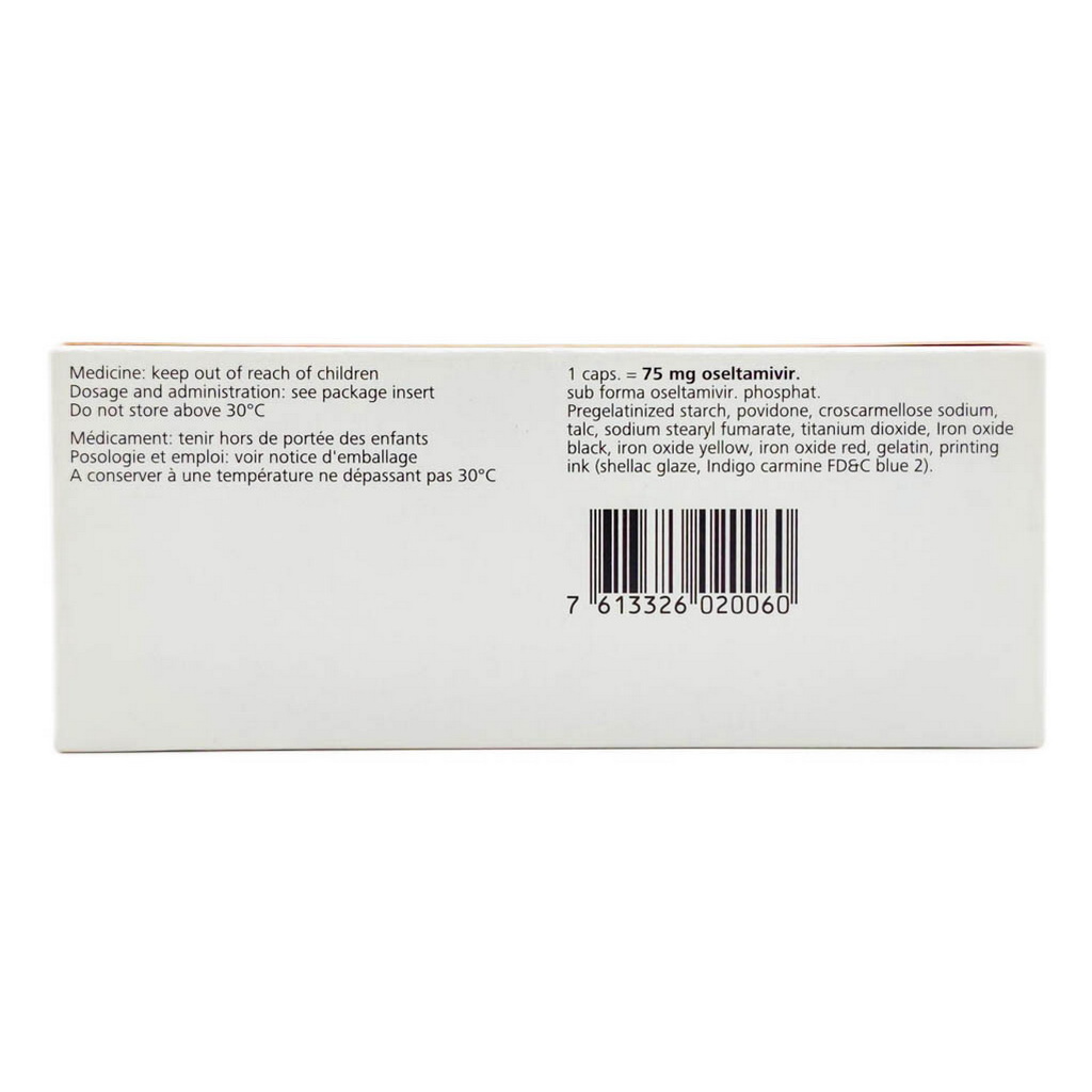 Tamiflu 75mg Hard Capsules, Pack of 10’s
