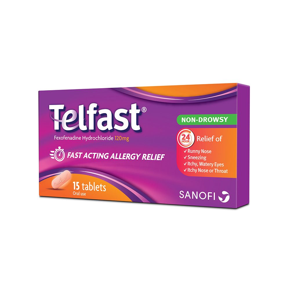 Telfast 120 mg Tablets 15's