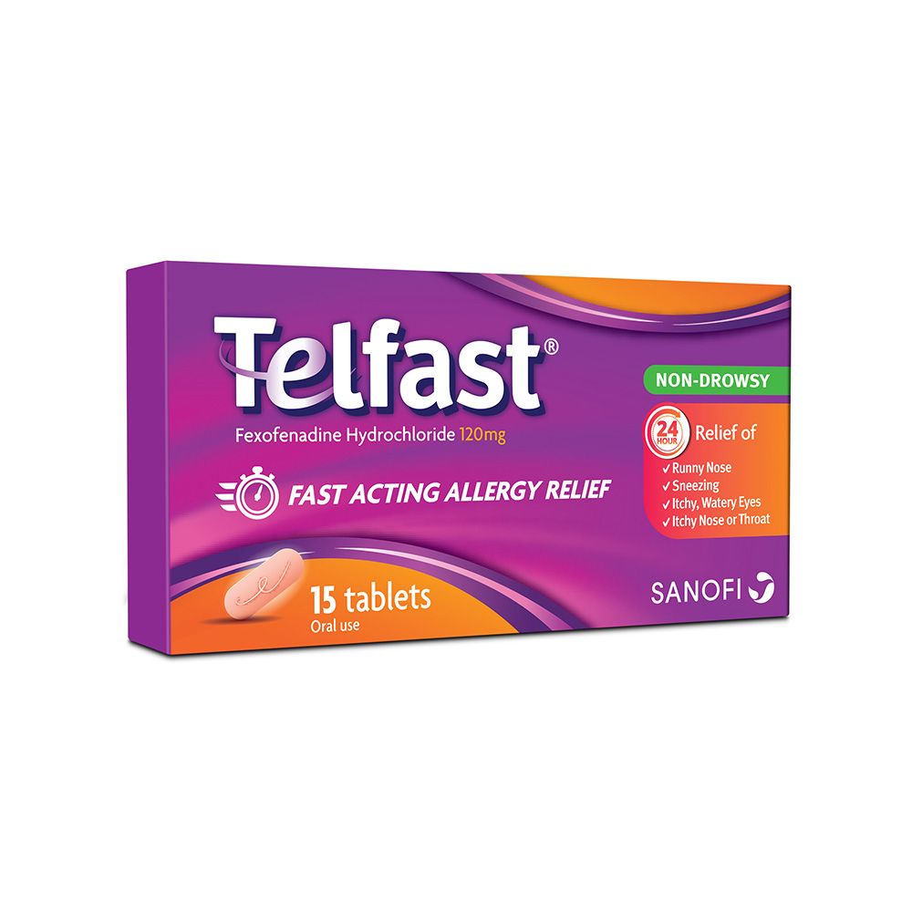 Telfast 120 mg Tablets 15's