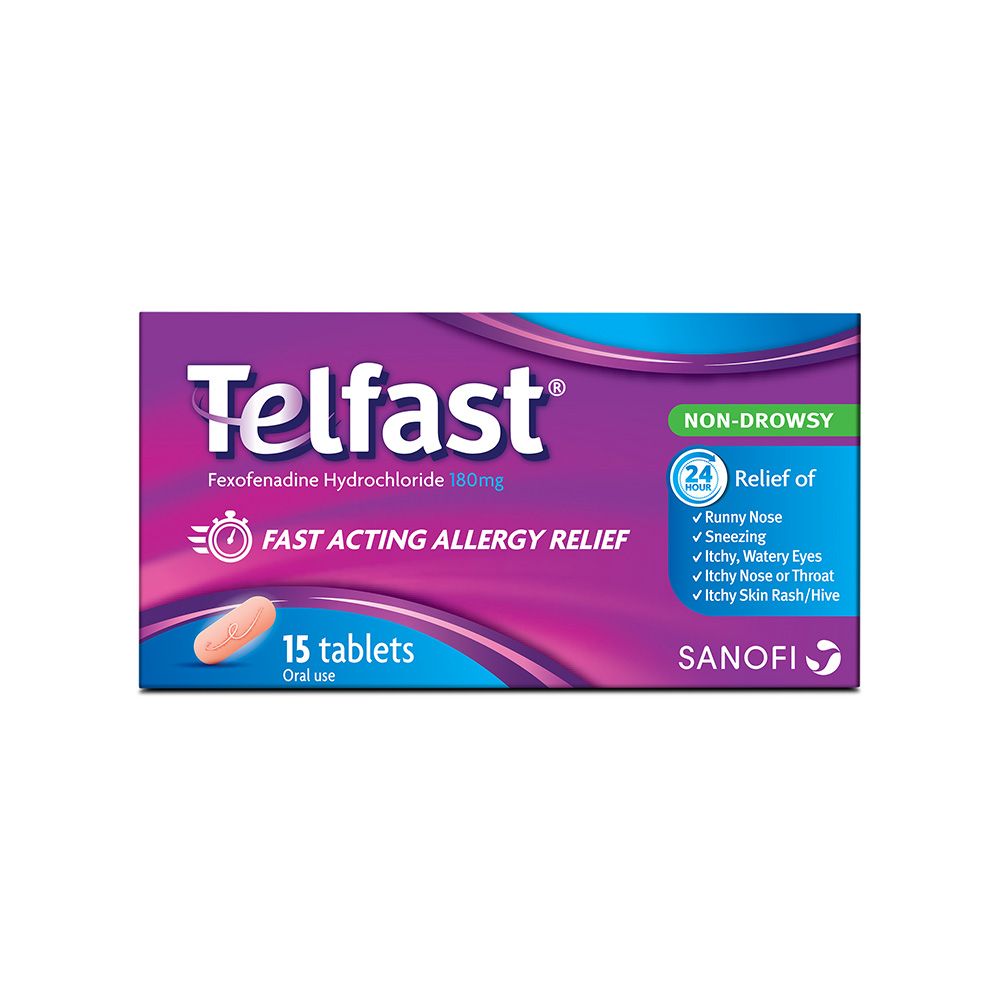 Telfast 180 mg Tablets 15's