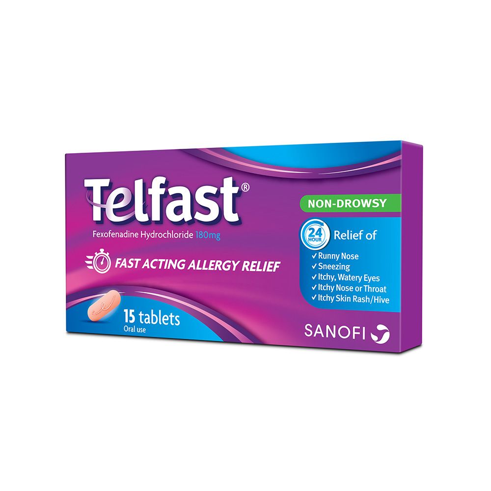 Telfast 180 mg Tablets 15's