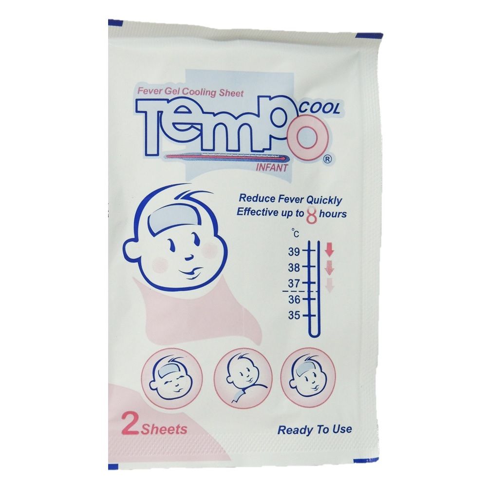 Tempo Cool Infant Fever Gel Cooling Sheet 4's