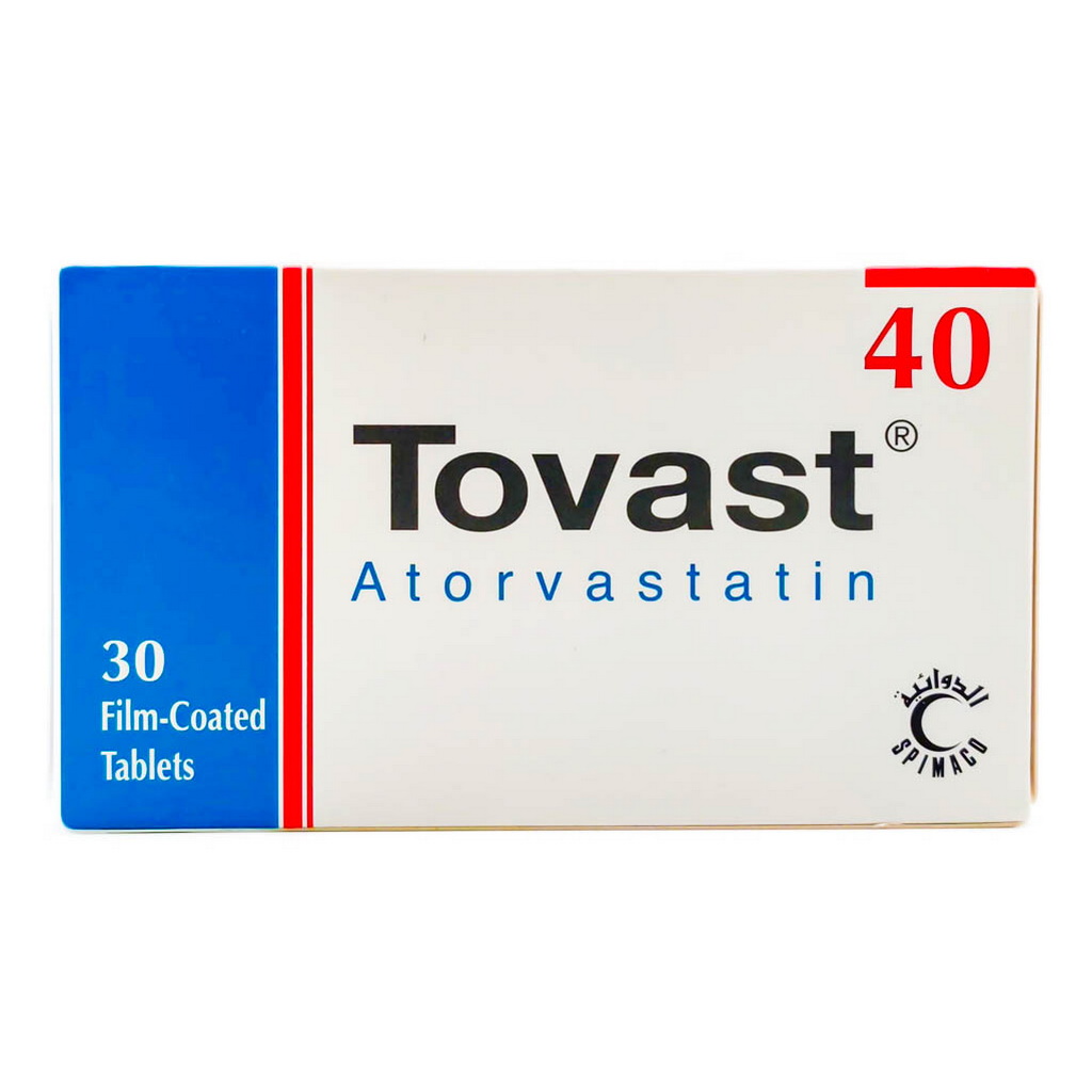 Tovast 40mg Tablets, Pack of 30's