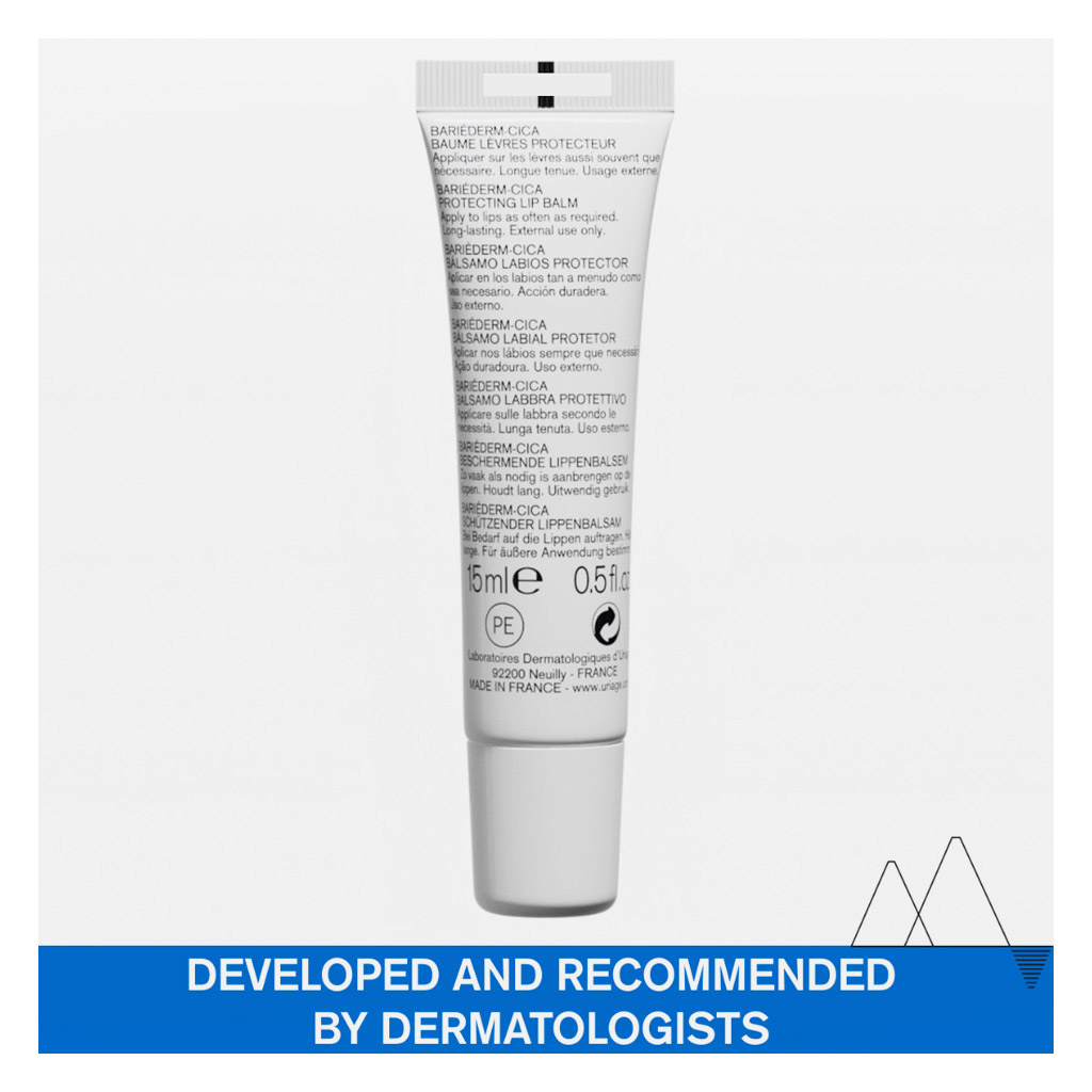 Uriage Bariederm-CICA Protecting Lip Balm For Soothing & Repairing 15ml