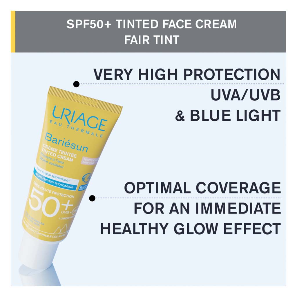 Uriage Bariesun SPF50+ Fair Tinted Sunscreen Cream For Sensitive Skin 50ml