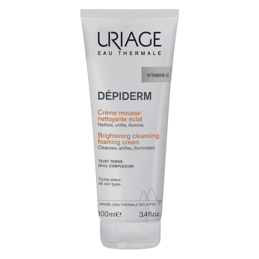 Uriage Depiderm With Vitamin C Brightening & Cleansing Foaming Cream For Dull Complexion 100ml