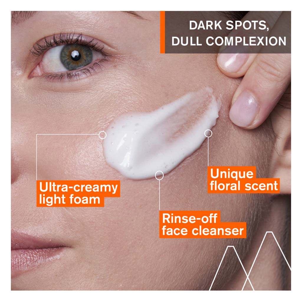 Uriage Depiderm With Vitamin C Brightening & Cleansing Foaming Cream For Dull Complexion 100ml