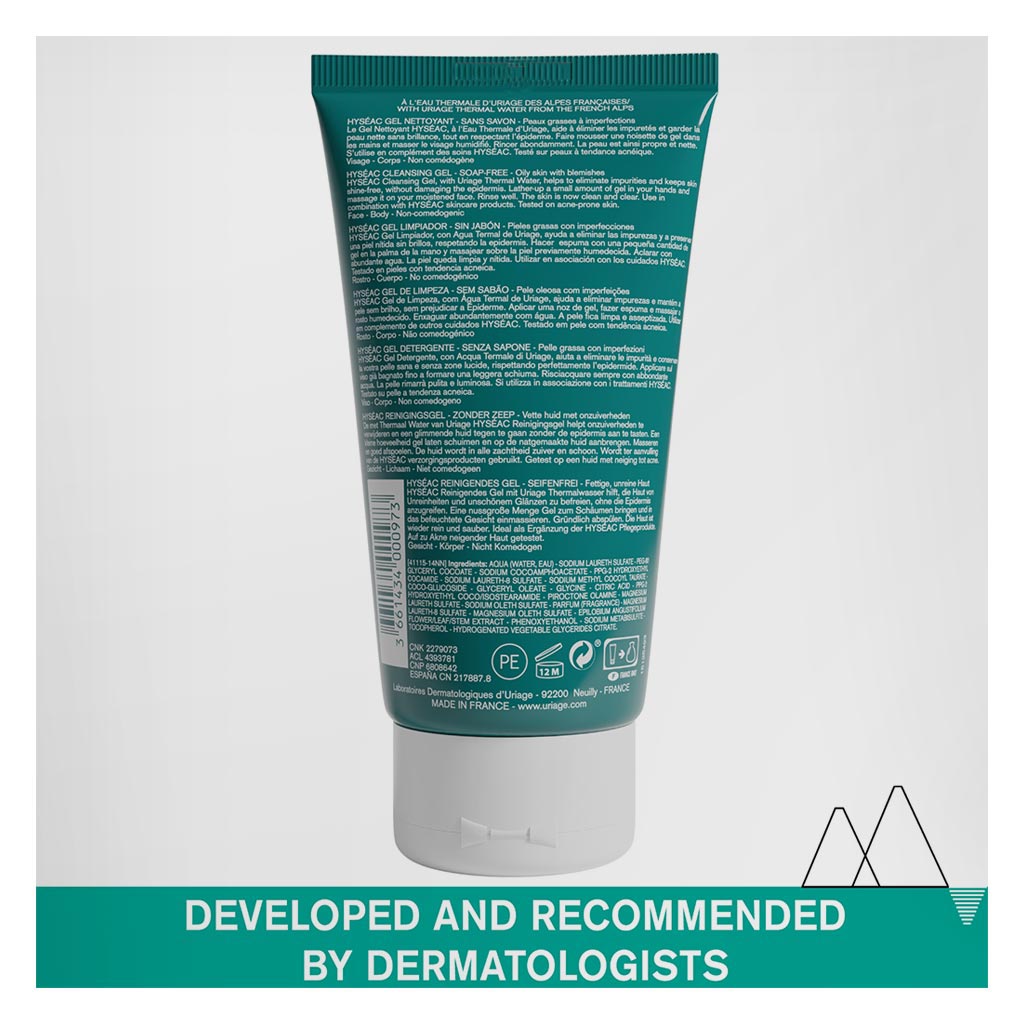 Uriage Hyseac Light Foaming Cleansing Gel For Combination To Oily Skin With Blemishes 150ml