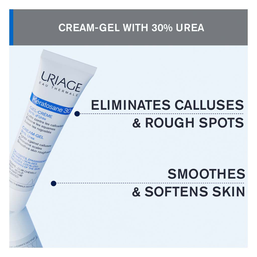 Uriage Keratosane 30 Gel Cream For Dry & Callused Skin 40ml