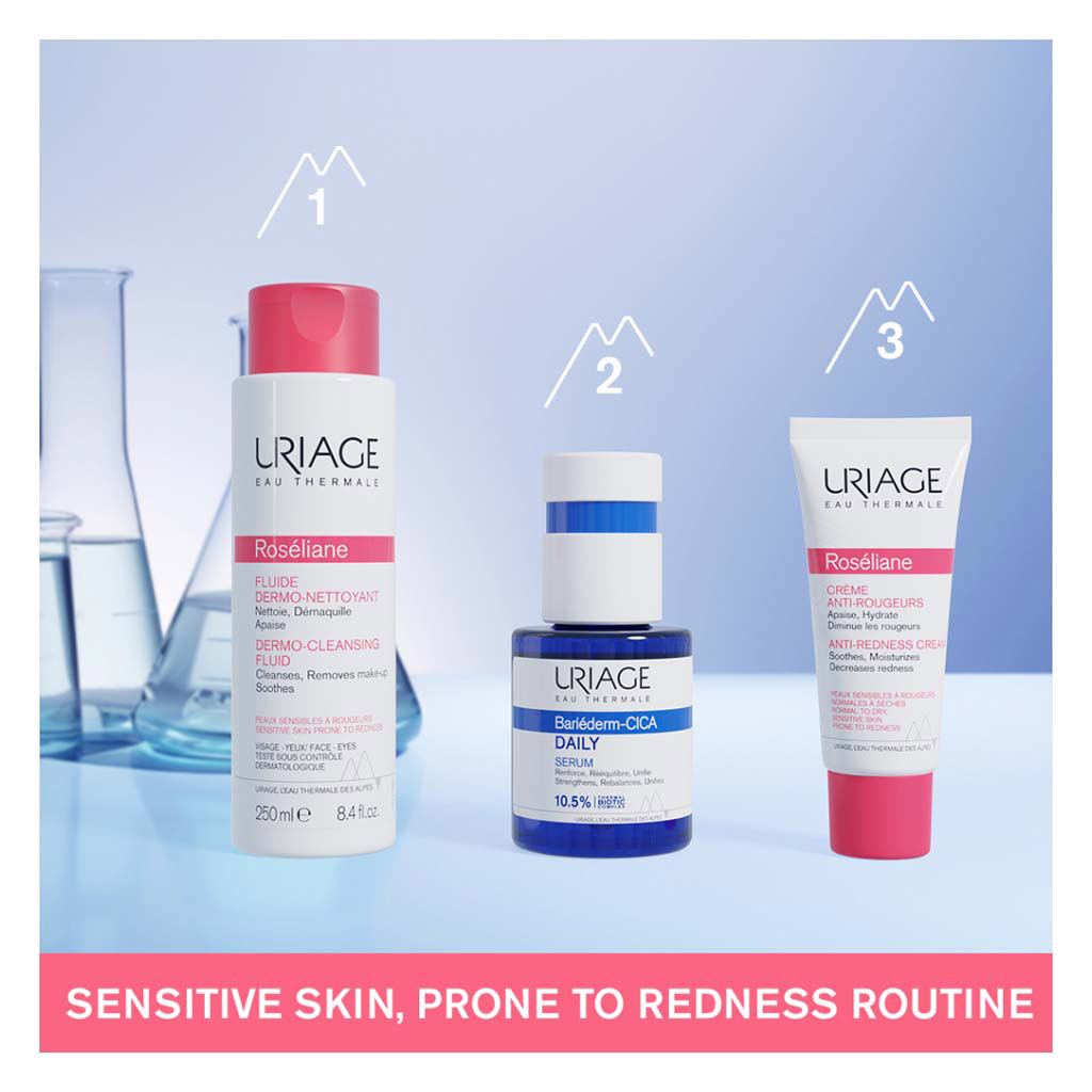 Uriage Roseliane Anti-Redness Moisturizing Cream For Sensitive Skin Prone To Redness 40ml