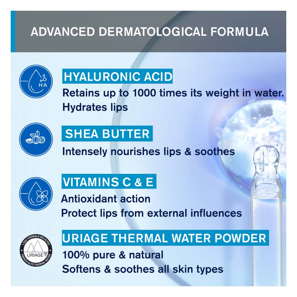 Uriage Eau Thermale Moisturizing Lipstick For Dry Lips 4g