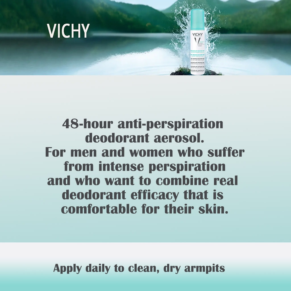 Vichy 48 Hour No Marks Dry Touch Anti-Perspirant Deodorant Spray 125ml