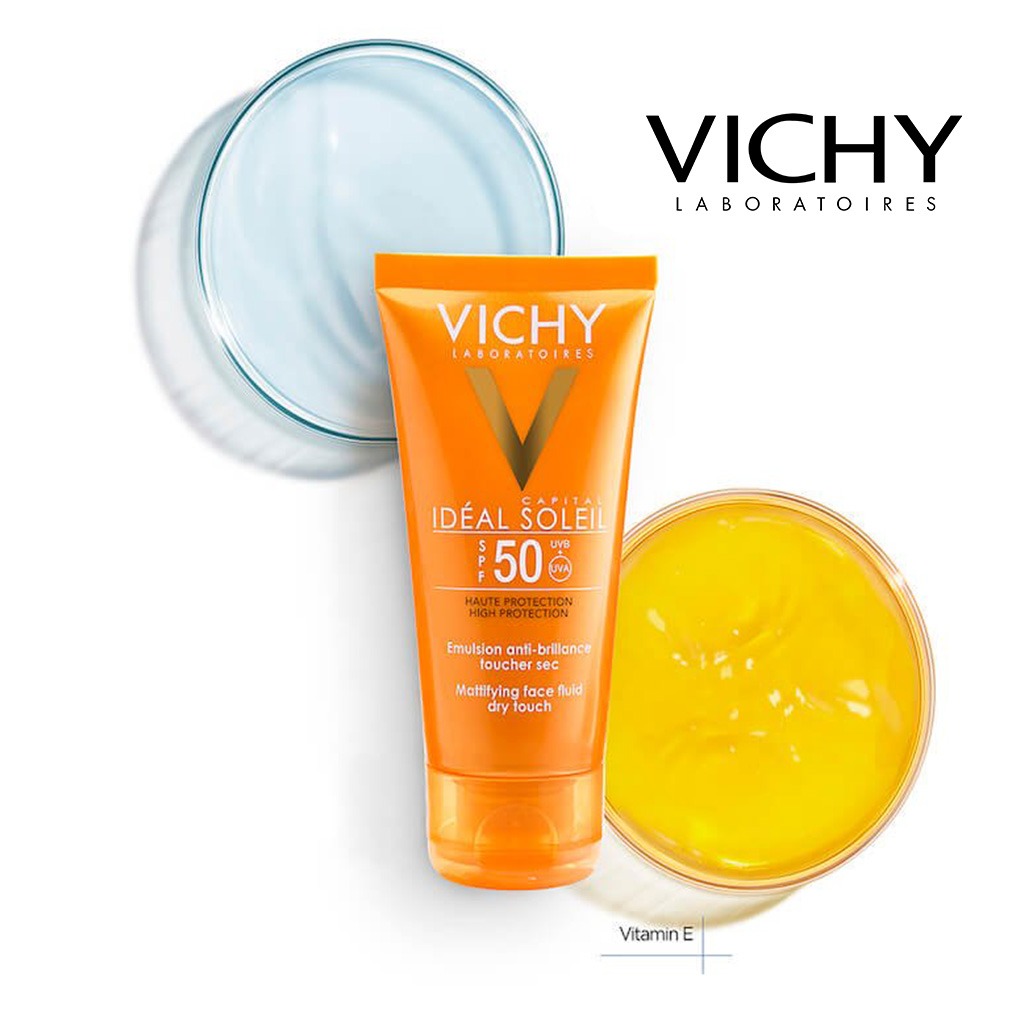 Vichy Capital Ideal Soleil SPF50 Dry Touch Anti Shine Sunscreen For Combination To Oily Skin 50ml