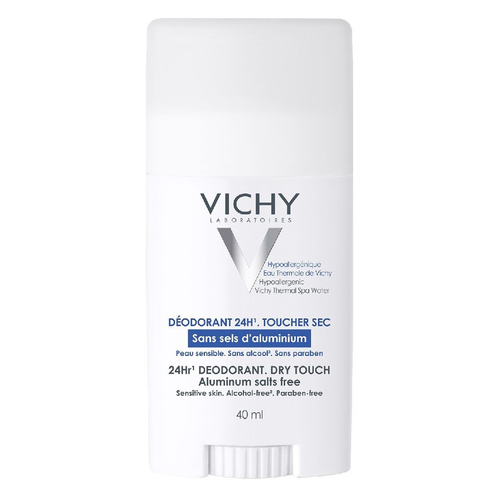 Vichy 24 Hour Mineral Aluminium Free Deodorant Stick For Sensitive Skin 40ml
