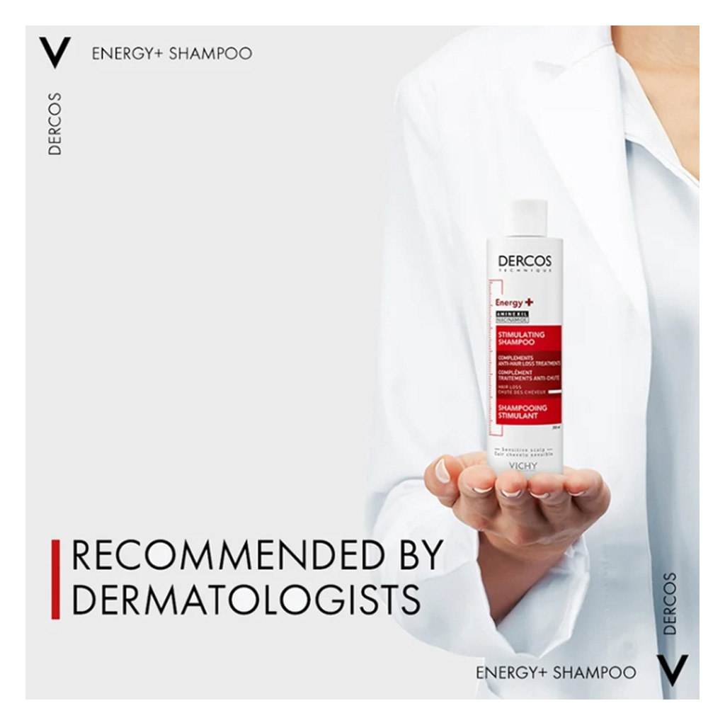 Vichy Dercos Energy+ Stimulating Anti Hair Fall Shampoo With Aminexil 200ml