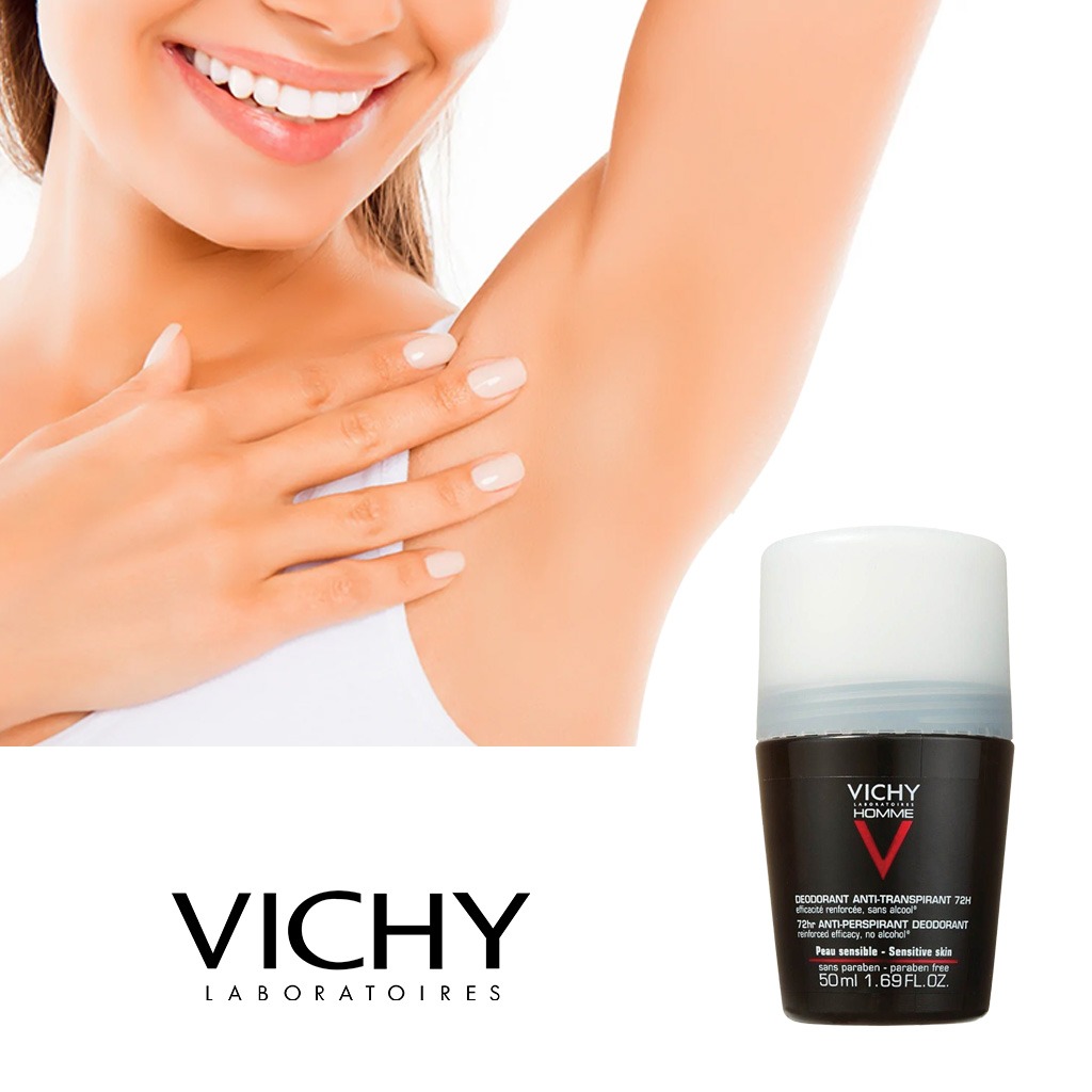 Vichy Homme 72 Hour Soothing Anti Perspirant Deodorant Roll-On 50ml