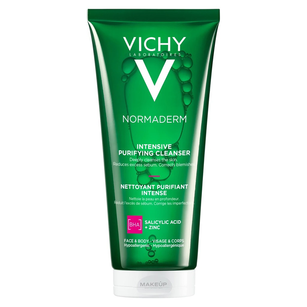 Vichy Normaderm Phytosolution Intensive Purifying Gel For Blemish Prone Skin With Salicylic Acid 200ml