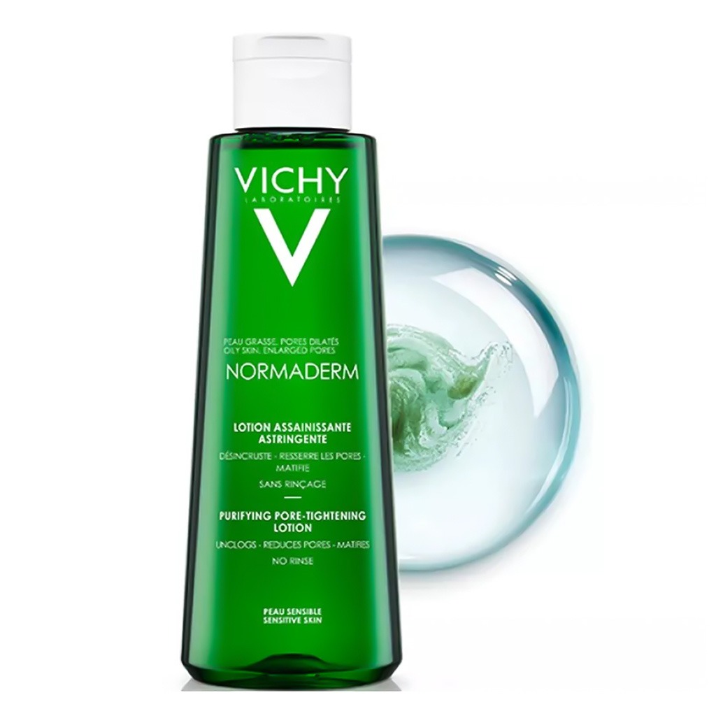 Vichy Normaderm Pore Tightening Purifying Lotion for Oily Skin With Salicylic & Glycolic acid 200ml