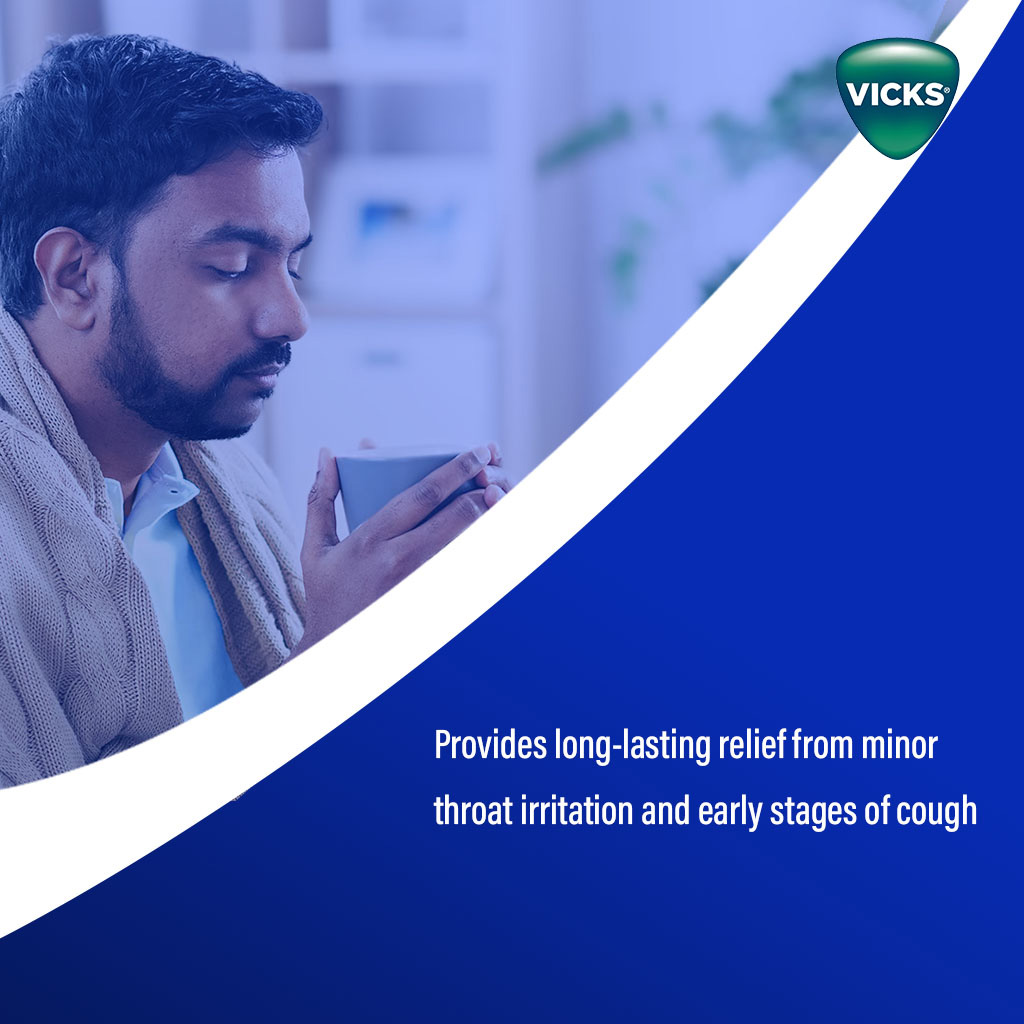 Vicks Soothing & Refreshing Throat Drops With Lemon & Menthol 40g