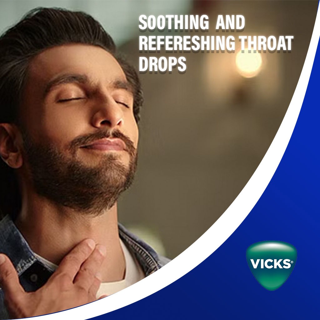Vicks Soothing & Refreshing Throat Drops With Lemon & Menthol 40g