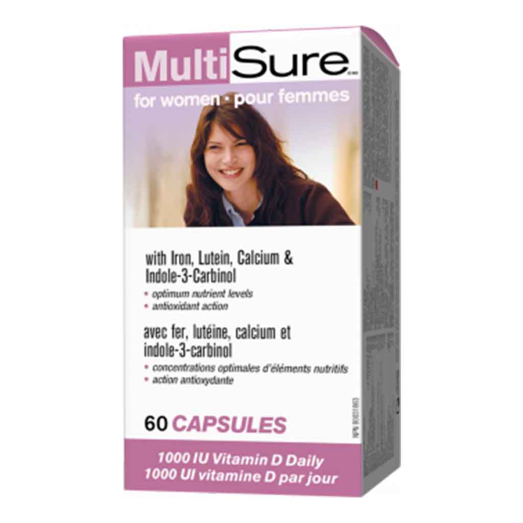 Webber Naturals MultiSure Multivitamin Capsules For Women, Pack of 60’s