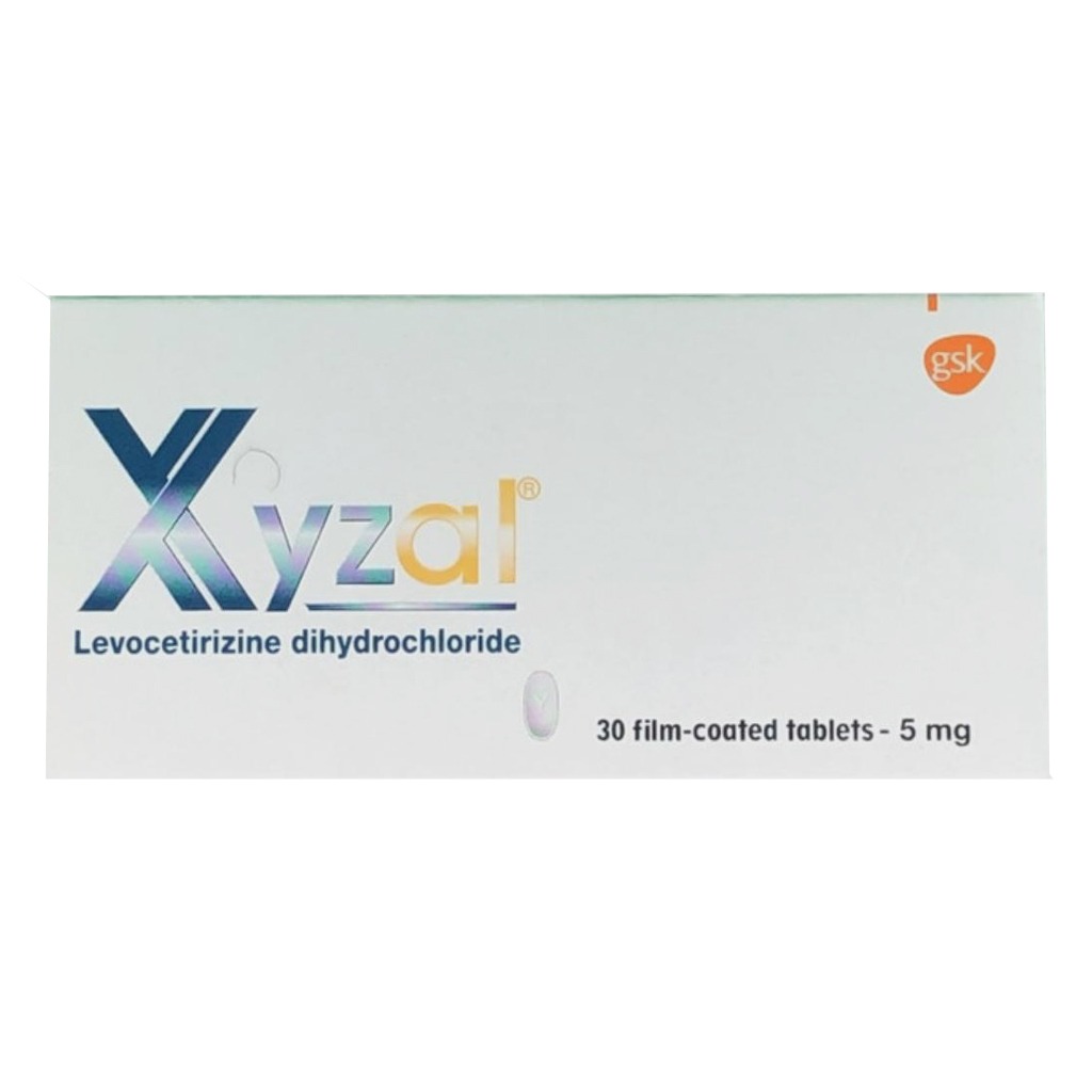Xyzal 5mg Levocetirizine Film Coated Tablets For Cold & Allergy Relief, Pack of 30’s