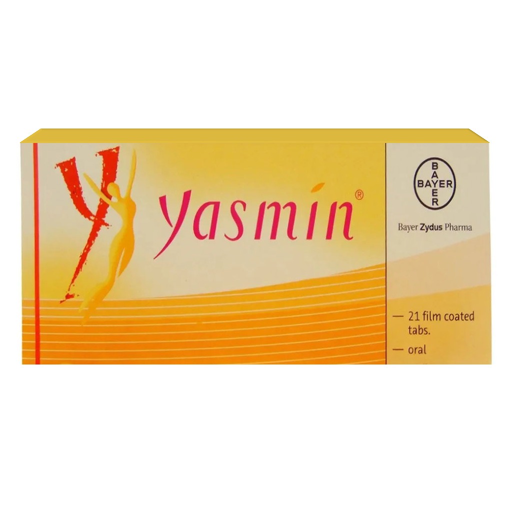 Yasmin Film-Coated Tablets, Pack of 21's