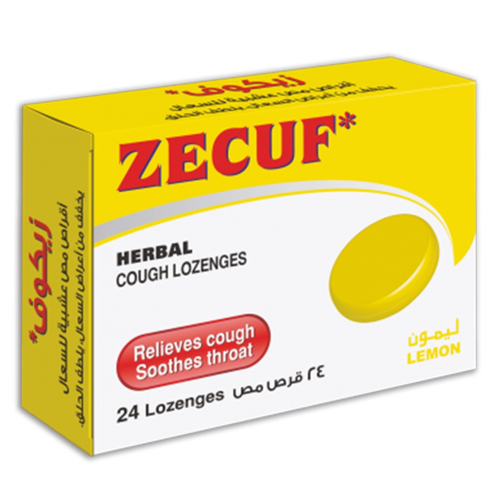 Zecuf Herbal Cough Lemon Lozenges 24's