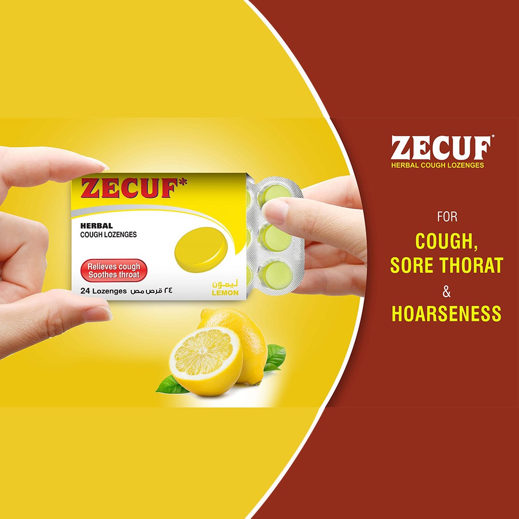 Zecuf Herbal Cough Lemon Lozenges 24's