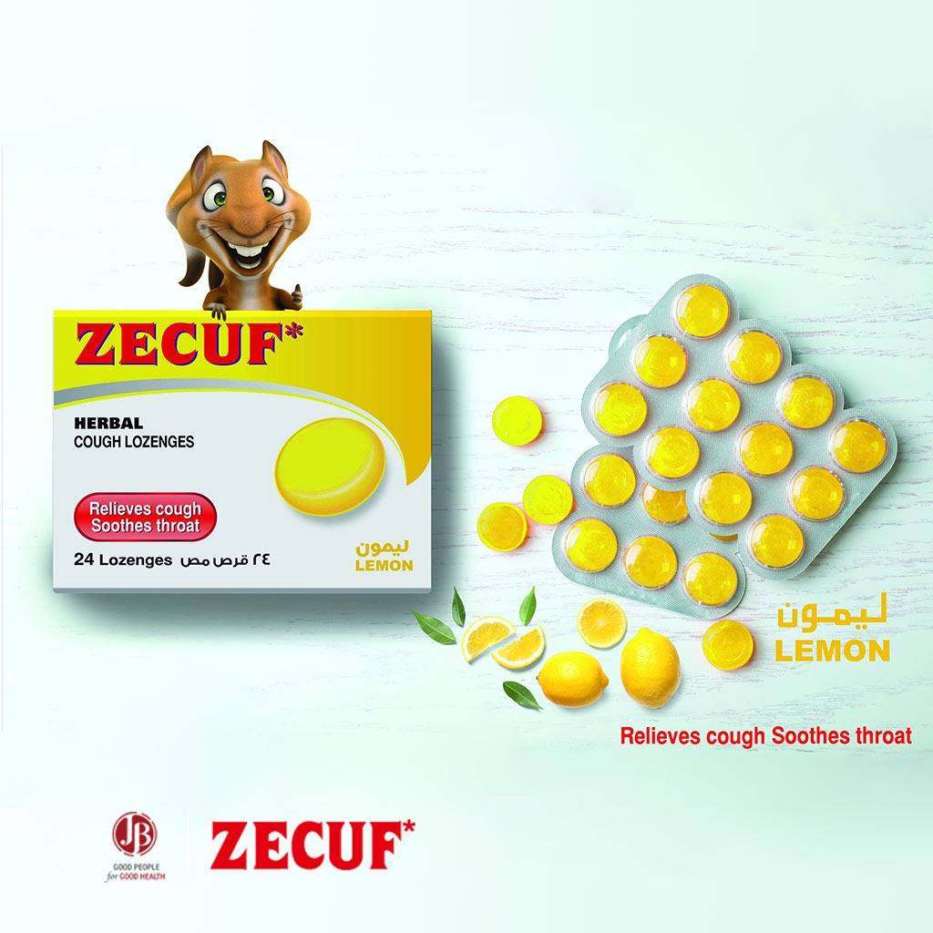 Zecuf Herbal Cough Lemon Lozenges 24's