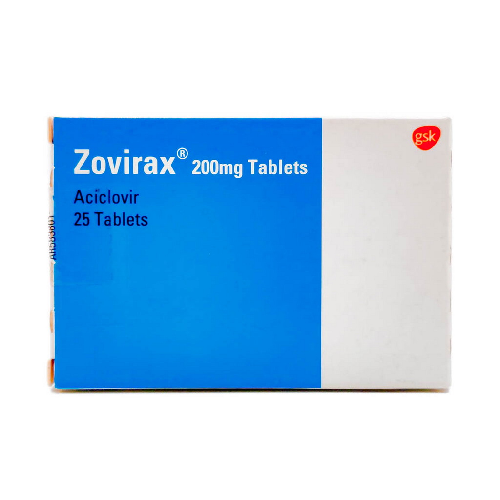 Zovirax 200mg Tablets, Pack of 25's