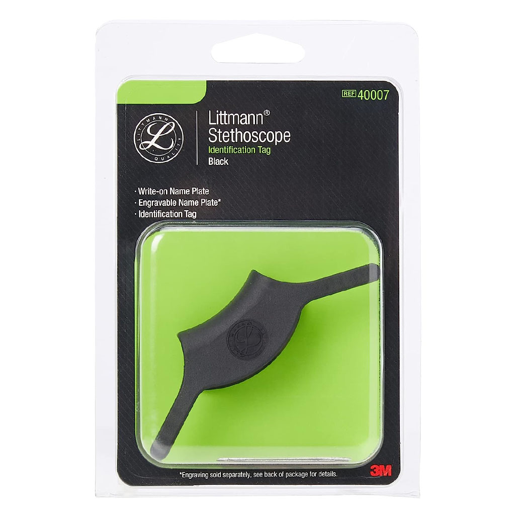 3M Littmann Stethoscope Identification Tag Black