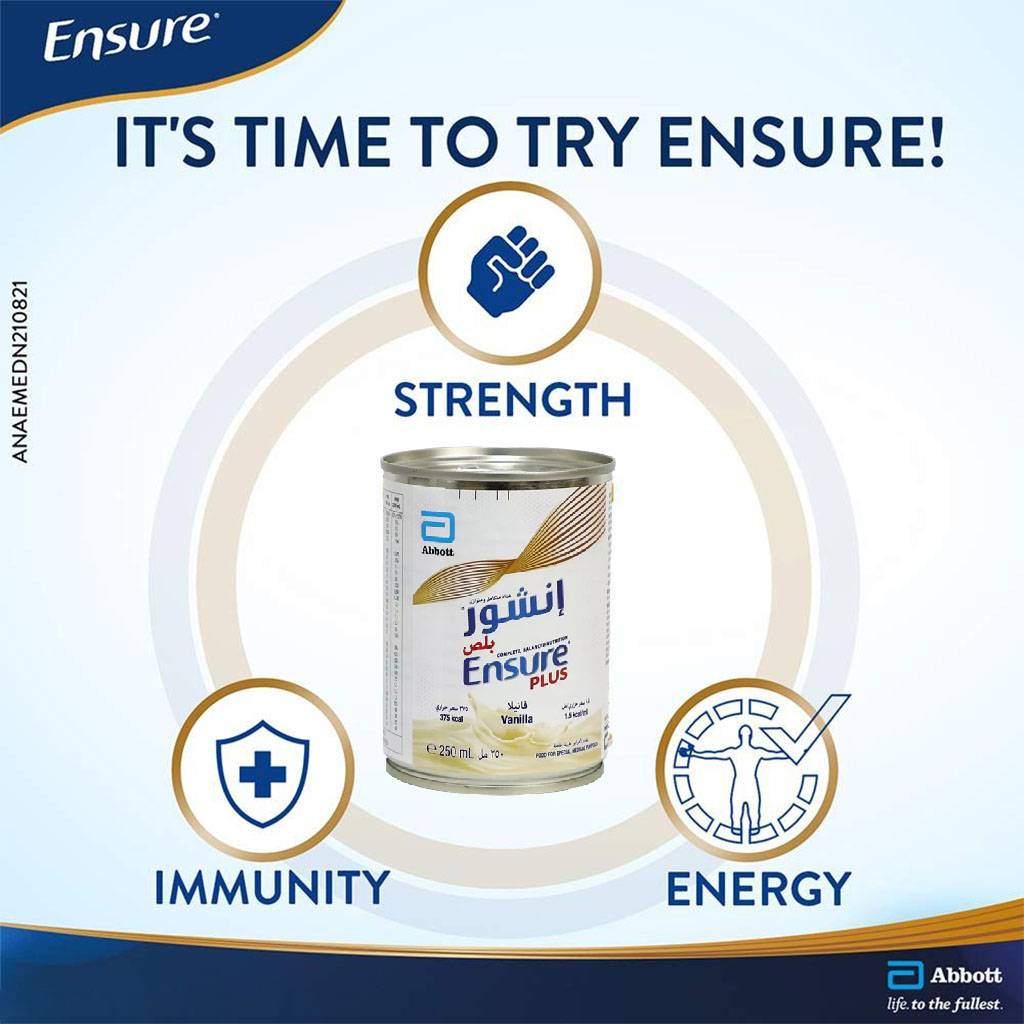 Ensure Plus Ready To Drink Liquid Vanilla 250 mL