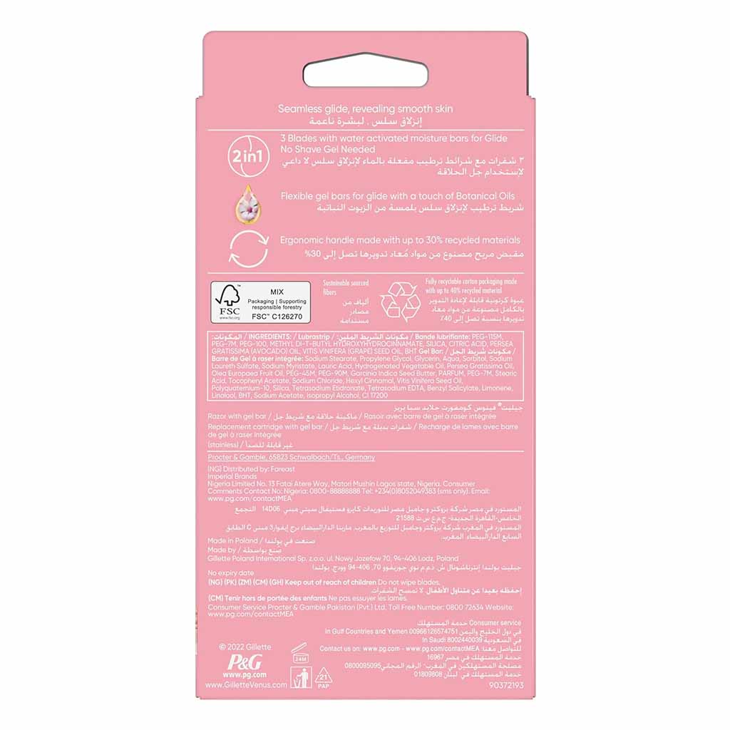 Gillette Venus Comfortglide Spa Breeze Women's Razor, Pack of 1's