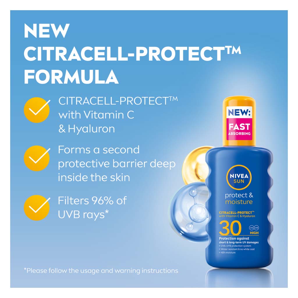 Nivea Sun Protect & Moisture SPF 30 Sun Pump Spray 200ml