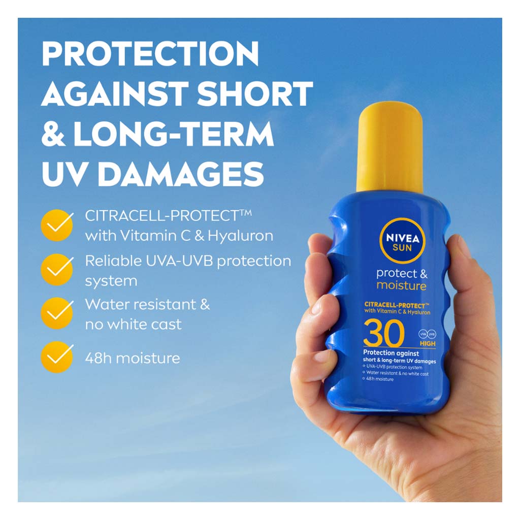 Nivea Sun Protect & Moisture SPF 30 Sun Pump Spray 200ml