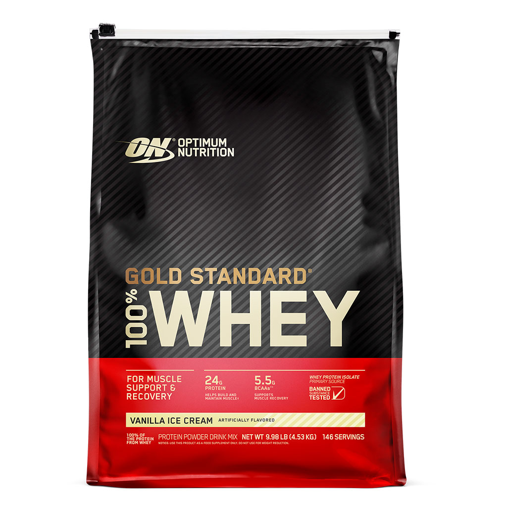Optimum Nutrition Gold Standard 100% Whey Vanilla Ice Cream 10lb