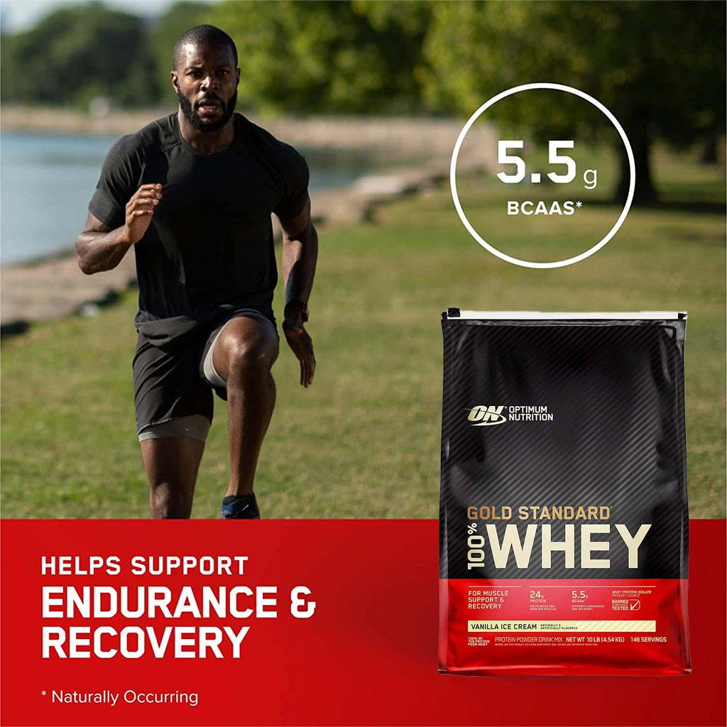 Optimum Nutrition Gold Standard 100% Whey Vanilla Ice Cream 10lb