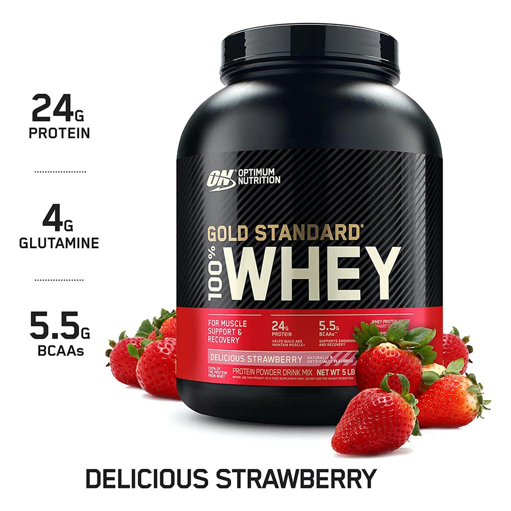 Optimum Nutrition Gold Standard 100% Whey Delicious Strawberry 5lb