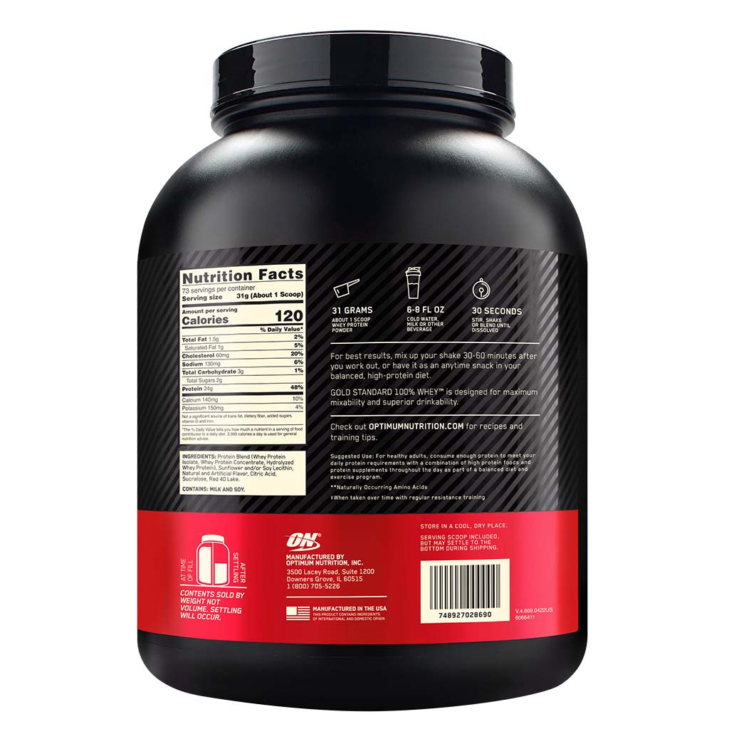 Optimum Nutrition Gold Standard 100% Whey Delicious Strawberry 5lb