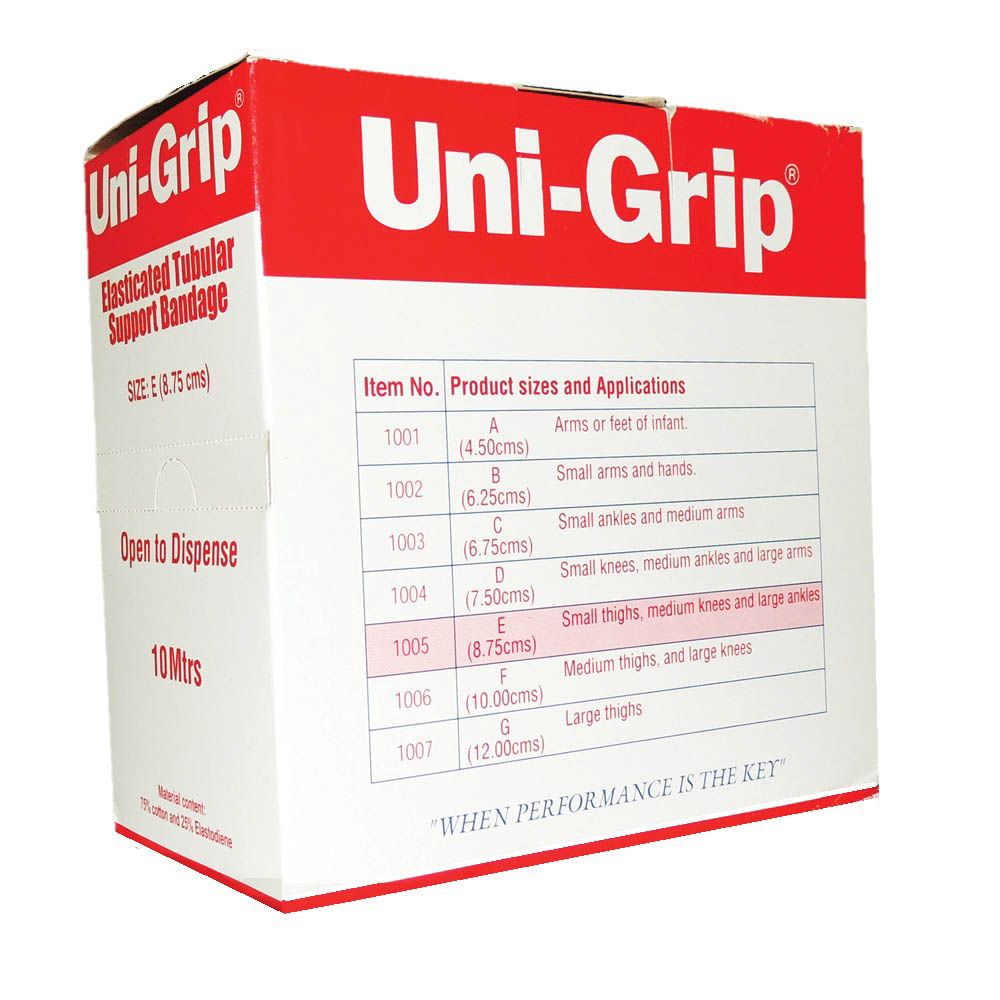 Uni-Grip Elasticated Tubular Support Bandage Size E 10 m